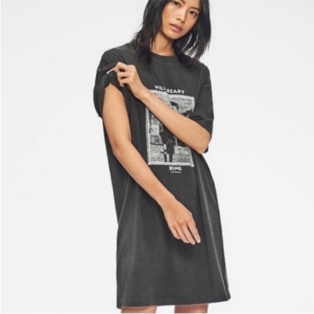 NEW ANINE BING Harley Mohawk Tee T-Shirt Dress Size XS 100% Cotton Graphic Tee - Picture 14 of 14